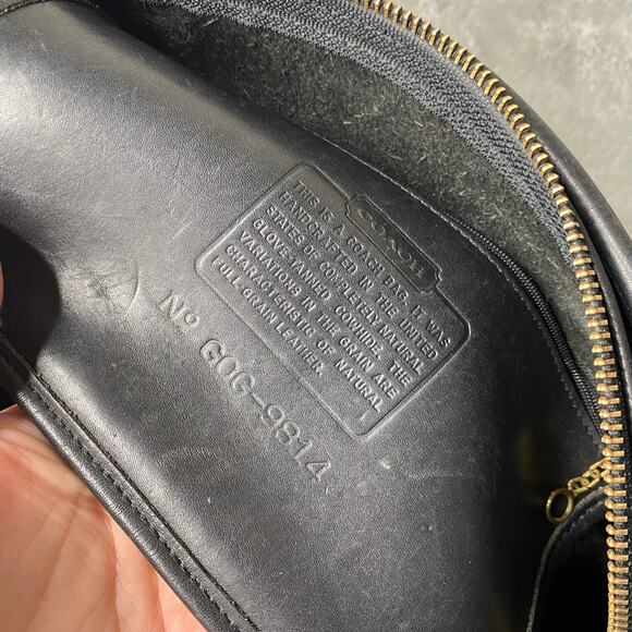 Vintage 90s Coach Sutton Crossbody Legacy Leather Black - Picture 2 of 12